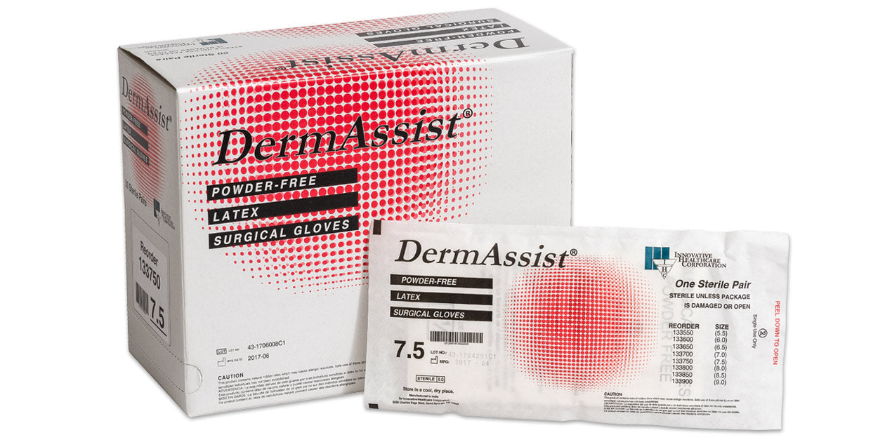 DermAssist® Latex Surgical Gloves – Series 133 - 2/PK, 50 PK/BX
