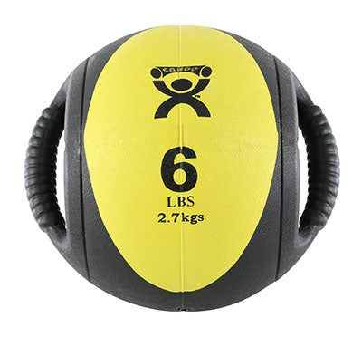 CanDo Dual-Handle Medicine Ball, 9" (23 cm) Diameter