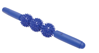 Point Relief Massage Bar - 2.5" x 16.5" (6 cm x 42 cm) - 3 Balls, Blue