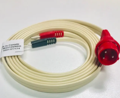 W23 - Amphenol 3-Pin Din Plug To Dual 0.082" Pins, 72"