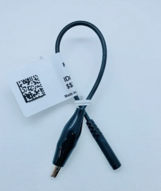 W33 - Female 0.08" Socket To Alligator Clip Wires, 6" Single Conductor Cable