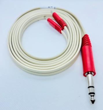W65 - FDA 1/4" Straight Non Conductive Tip Stereo to Dual Pins 72"