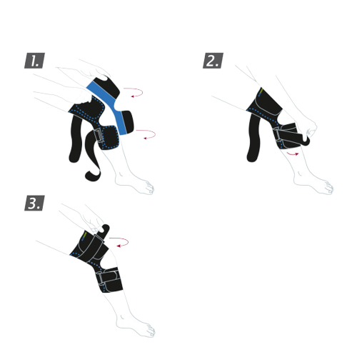 Actimove: Knee Brace Wrap Around, Polycentric Hinges, Condyle Pads