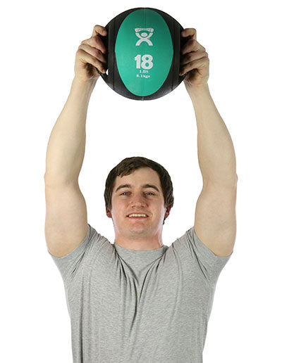 CanDo Dual-Handle Medicine Ball, 9" (23 cm) Diameter