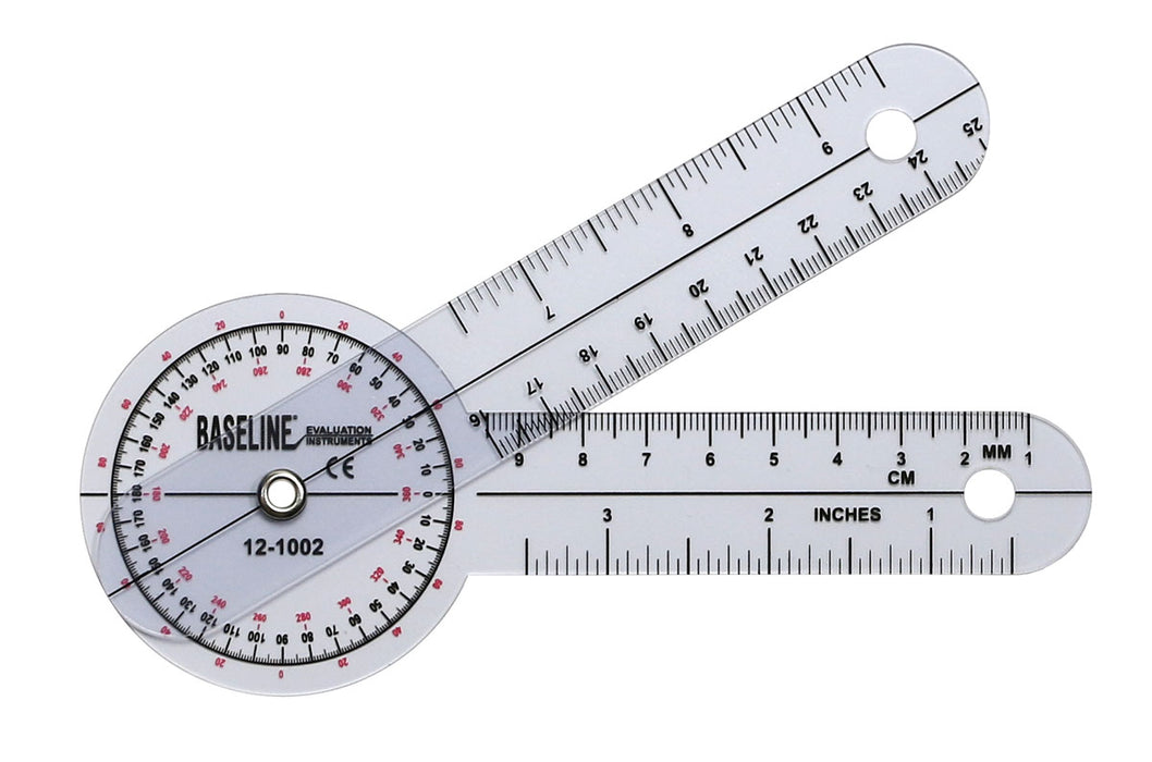 Baseline Plastic Goniometer - HiRes 360 Degree Head