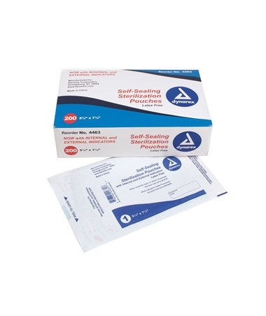 Self Seal Sterilization Pouches, 200/bx (4013190217841)