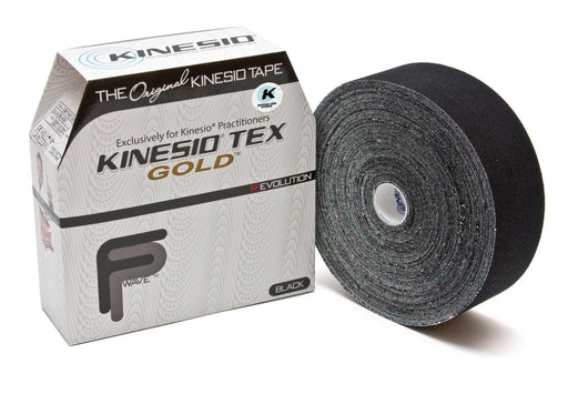 Kinesio Gold FP Tape: 2" x 31.5m Bulk, Black (4479782912113)