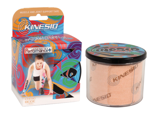 Kinesio Tex Performance+: 2" x 5m, with logo, Beige (4479889834097)