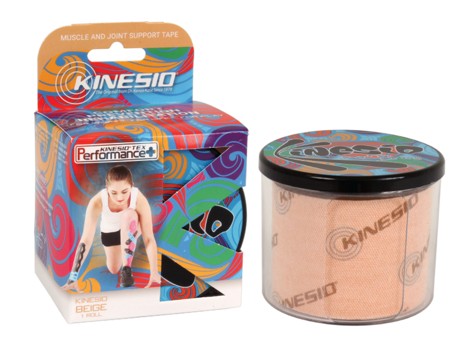 Kinesio Tex Performance+: 2" x 5m, with logo, Beige (4479889834097)