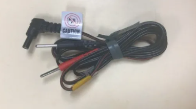 W1636 - 36" Lead Right Angle Female Socket Tens Wire (Sold As Pair With Red/Blk Pins)